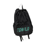 Maxbell Drawstring Backpack Large Capacity Fashion Gym Sack for Gym Outdoor Shopping Black