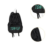 Maxbell Drawstring Backpack Large Capacity Fashion Gym Sack for Gym Outdoor Shopping Black