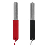 Maxbell Fishing Hook Sharpener File AntiSlip Handle Lightweight Accessories 10x1.4cm Red Handle