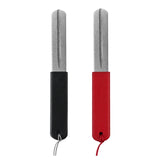 Maxbell Fishing Hook Sharpener File AntiSlip Handle Lightweight Accessories 10x1.4cm Red Handle