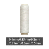 Maxbell Fish Lure Thread Supplies Elastic Fishing String for Adult Angler 0.1mm