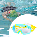 Maxbell Children Swim Goggles Anti Fog Eyewear for Summer Learning Swimming Outdoor Yellow Blue