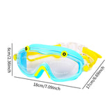 Maxbell Children Swim Goggles Anti Fog Eyewear for Summer Learning Swimming Outdoor Yellow Blue