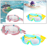 Maxbell Children Swim Goggles Anti Fog Eyewear for Summer Learning Swimming Outdoor Yellow Blue
