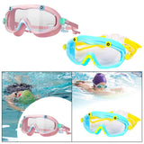 Maxbell Children Swim Goggles Anti Fog Eyewear for Summer Learning Swimming Outdoor Yellow Blue