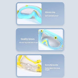 Maxbell Children Swim Goggles Anti Fog Eyewear for Summer Learning Swimming Outdoor Blue Pink