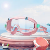 Maxbell Children Swim Goggles Anti Fog Eyewear for Summer Learning Swimming Outdoor Blue Pink