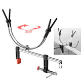 Maxbell Boat Fishing Rod Holder Accessory Adjustable Bracket for Canoe Drifting Boat 26cm