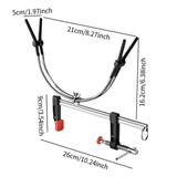 Maxbell Boat Fishing Rod Holder Accessory Adjustable Bracket for Canoe Drifting Boat 26cm