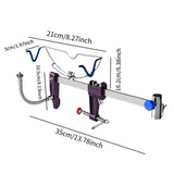 Maxbell Boat Fishing Rod Holder Accessory Adjustable Bracket for Canoe Drifting Boat 35