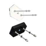 Maxbell Skateboard Wall Mount Space Saving Longboard Stand Premium Skateboard Hanger Clear