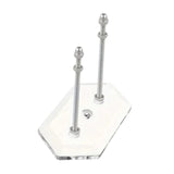 Maxbell Skateboard Wall Mount Space Saving Longboard Stand Premium Skateboard Hanger Clear