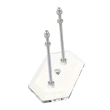 Maxbell Skateboard Wall Mount Space Saving Longboard Stand Premium Skateboard Hanger Clear