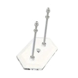 Maxbell Skateboard Wall Mount Space Saving Longboard Stand Premium Skateboard Hanger Clear