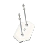 Maxbell Skateboard Wall Mount Space Saving Longboard Stand Premium Skateboard Hanger Clear