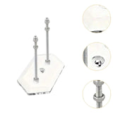 Maxbell Skateboard Wall Mount Space Saving Longboard Stand Premium Skateboard Hanger Clear
