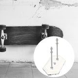 Maxbell Skateboard Wall Mount Space Saving Longboard Stand Premium Skateboard Hanger Clear