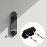 Maxbell Skateboard Wall Mount Space Saving Longboard Stand Premium Skateboard Hanger Black