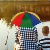 Maxbell Umbrella Hat Elastic Band Colorful Sunshade for Summer Backpacking Gardening