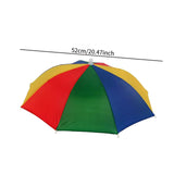 Maxbell Umbrella Hat Elastic Band Colorful Sunshade for Summer Backpacking Gardening