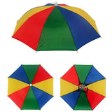 Maxbell Umbrella Hat Elastic Band Colorful Sunshade for Summer Backpacking Gardening