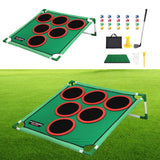 Maxbell Golf Game Play Set Portable Golf Chipping Cornhole Set for Party Indoor Yard