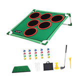 Maxbell Golf Game Play Set Portable Golf Chipping Cornhole Set for Party Indoor Yard