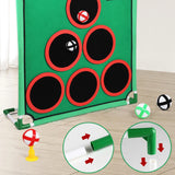 Maxbell Golf Game Play Set Portable Golf Chipping Cornhole Set for Party Indoor Yard