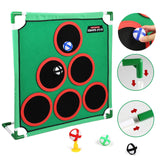 Maxbell Golf Game Play Set Portable Golf Chipping Cornhole Set for Party Indoor Yard