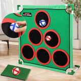 Maxbell Golf Game Play Set Portable Golf Chipping Cornhole Set for Party Indoor Yard