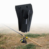 Maxbell Fishing Rod Holder Sturdy Waist Belt Rod Holder for Boat Yacht Kayak Fishing Black