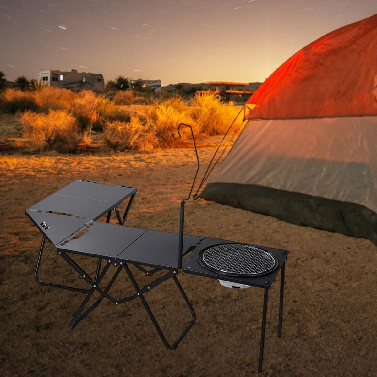 Maxbell Camping Lantern Stand Lamp Pole for Outdoor Activities Backpacking Traveling