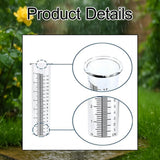 Maxbell Outdoor Rain Gauge Decorative Rainwater Gauge with Scale for Lawn Yard Patio