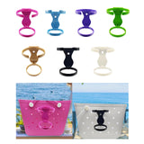 Maxbell Bag Cup Holder Handbag Accessories Foldable Water Bottle Holder Rose Red