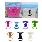 Maxbell Bag Cup Holder Handbag Accessories Foldable Water Bottle Holder Rose Red