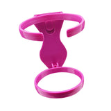 Maxbell Bag Cup Holder Handbag Accessories Foldable Water Bottle Holder Rose Red