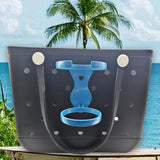 Maxbell Bag Cup Holder Handbag Accessories Foldable Water Bottle Holder Blue