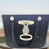 Maxbell Bag Cup Holder Handbag Accessories Foldable Water Bottle Holder White