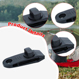 Maxbell 10x Tarp Clips Heavy Duty Boat Canopies Tarps Portable Fasteners Tent Clamps Black