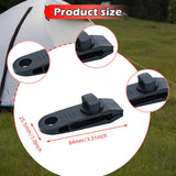 Maxbell 10x Tarp Clips Heavy Duty Boat Canopies Tarps Portable Fasteners Tent Clamps Black
