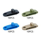 Maxbell 10x Tarp Clips Heavy Duty Boat Canopies Tarps Portable Fasteners Tent Clamps Black