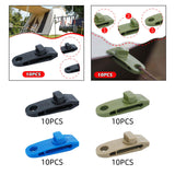 Maxbell 10x Tarp Clips Heavy Duty Boat Canopies Tarps Portable Fasteners Tent Clamps Black