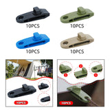 Maxbell 10x Tarp Clips Heavy Duty Boat Canopies Tarps Portable Fasteners Tent Clamps Black