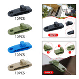 Maxbell 10x Tarp Clips Heavy Duty Boat Canopies Tarps Portable Fasteners Tent Clamps Black