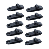 Maxbell 10x Tarp Clips Heavy Duty Boat Canopies Tarps Portable Fasteners Tent Clamps Black