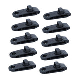 Maxbell 10x Tarp Clips Heavy Duty Boat Canopies Tarps Portable Fasteners Tent Clamps Black