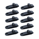 Maxbell 10x Tarp Clips Heavy Duty Boat Canopies Tarps Portable Fasteners Tent Clamps Black