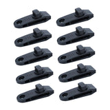 Maxbell 10x Tarp Clips Heavy Duty Boat Canopies Tarps Portable Fasteners Tent Clamps Black