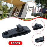 Maxbell 10x Tarp Clips Heavy Duty Boat Canopies Tarps Portable Fasteners Tent Clamps Black