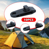 Maxbell 10x Tarp Clips Heavy Duty Boat Canopies Tarps Portable Fasteners Tent Clamps Black